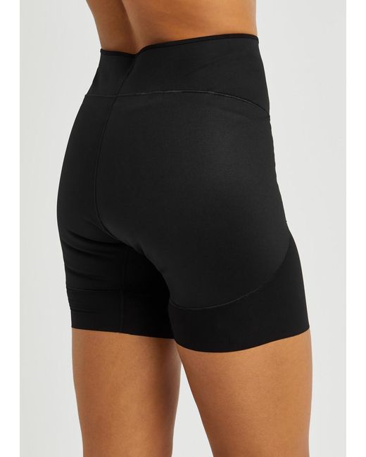 Spanx Black Haute Contour Mid-thigh Shorts