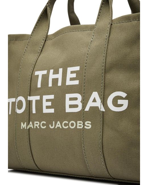 Marc Jacobs Green The Tote Medium Canvas Tote