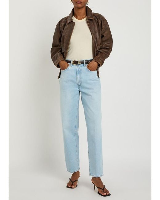 Agolde Blue X Maria Mcmanus 80S Tapered-Leg Jeans