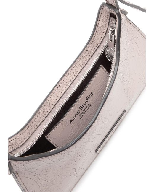 Acne Pink Platt Micro Leather Shoulder Bag