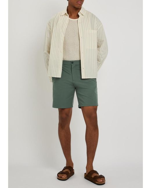 Raith Green Luiz Hybrid Stretch-Jersey Shorts for men