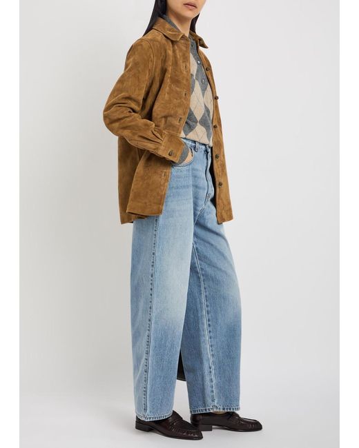 Rohe Brown Pankou Suede Overshirt