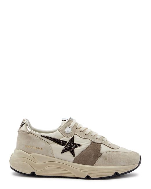 Golden Goose Deluxe Brand Natural Running Sole Panelled Nylon Sneakers