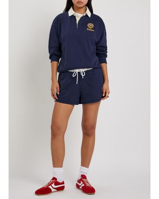 Polo Ralph Lauren Blue Embroidered Cotton Shorts