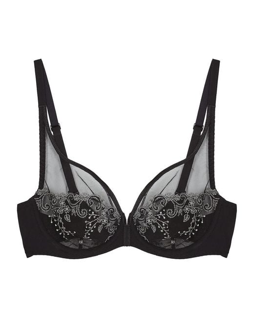 Simone Perele Black Delice Embroidered Underwired Bra