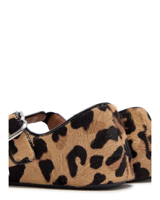 Alaïa Ballet Flats Criss Cross in Brown | Lyst Alaïa Ballet Flats Criss Cross in Brown | Lyst