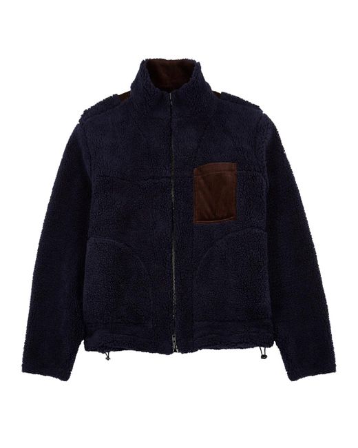 Oliver Spencer Blue Bembridge Fleece Jacket for men