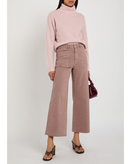 PAIGE Pink Viviana Roll-Neck Knit Jumper