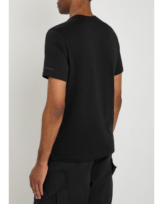 Moose Knuckles Black Dalon Chest Pocket Cotton T-Shirt for men