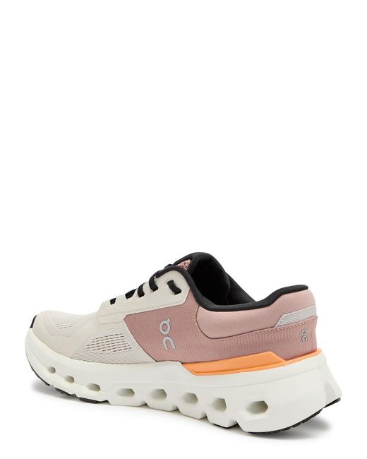 On Shoes Orange Cloud Runner 2 Panelled Knit Sneakers