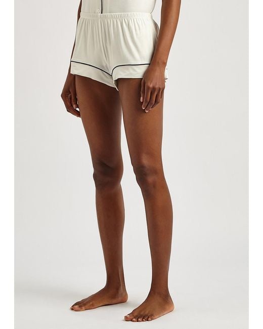 Eberjey White Gisele Stretch-Jersey Pyjama Set
