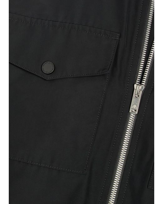 Moose Knuckles Black Charlesbourg Shell Overshirt for men