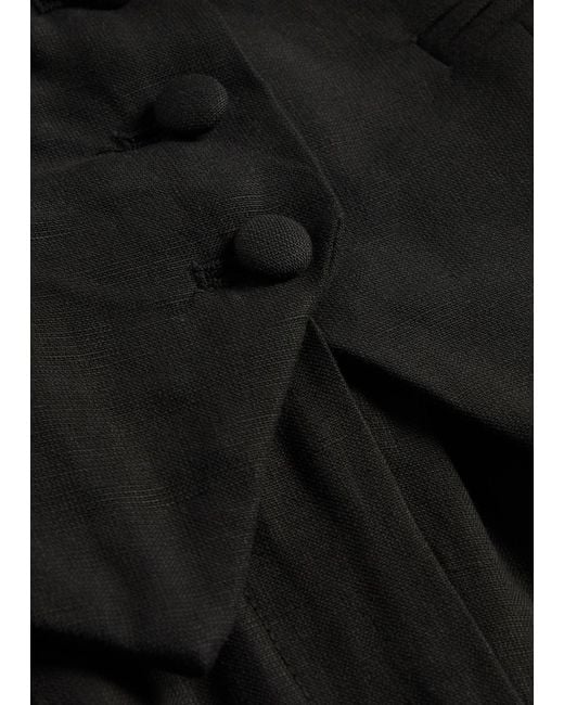 Ronny Kobo Black Rex Tailored Woven Jumpsuit