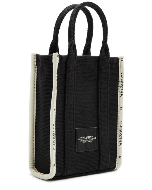 Marc Jacobs Black The Phone Tote Canvas Cross-body Bag