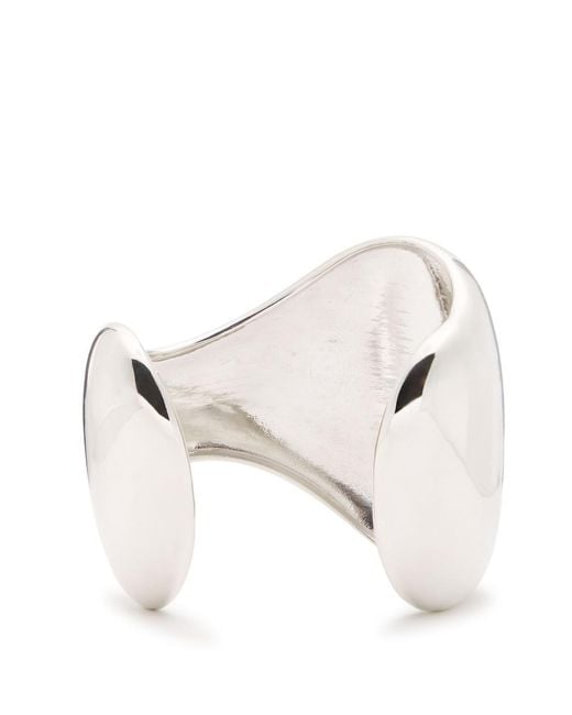 Agmes White Giselle Sterling Cuff
