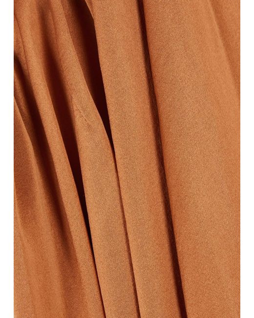 Forte Forte Orange Forte_forte Wide-leg Stretch-silk Satin Trousers