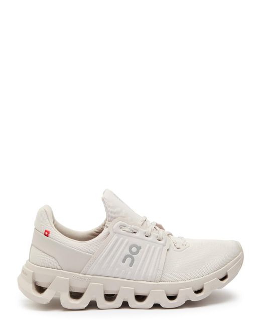 On Shoes White Cloudswift X 4 Ad Panelled Mesh-Knit Sneakers