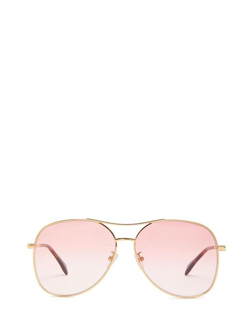 Fendi Pink Aviator-Style Sunglasses