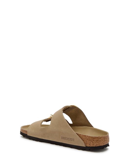 Birkenstock Brown Arizona Leather Sliders