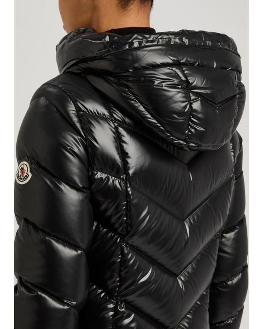 Moncler Black Fulmarus Hooded Quilted Jacket