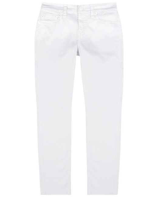 True Religion White Rocco Super T Skinny-leg Jeans for men