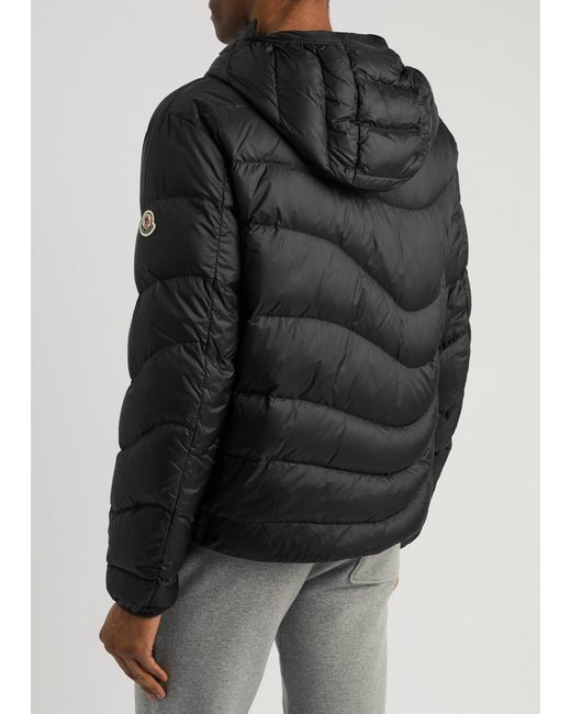 Moncler Black Zephyros Quilted Shell Jacket for men