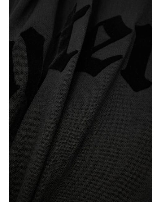 Jean Paul Gaultier Black The Gaultier Logo Tulle Top