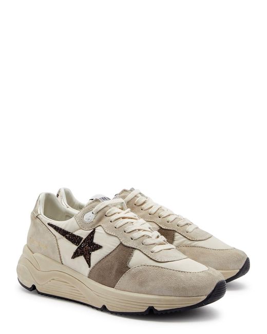 Golden Goose Deluxe Brand Natural Running Sole Panelled Nylon Sneakers