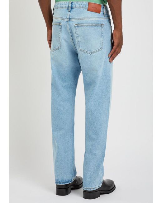 Studio Nicholson Blue Riso Straight-Leg Jeans for men