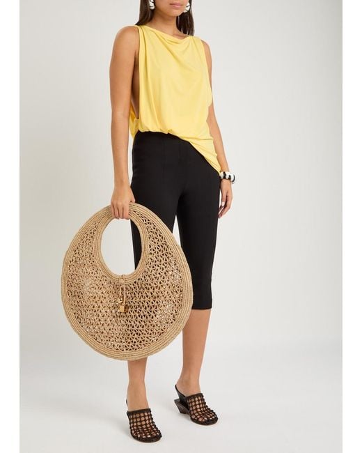 【JACQUEMUS】 Spiaggia raffia tote bag Spiaggia raffia tote bag in neutrals - Jacquemus | Mytheresa