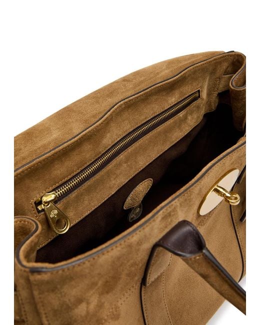 Mulberry Brown Bayswater Small Suede Shoulder Bag
