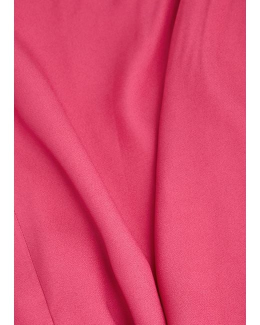 Taller Marmo Pink Taylor Crepe Maxi Kaftan Dress