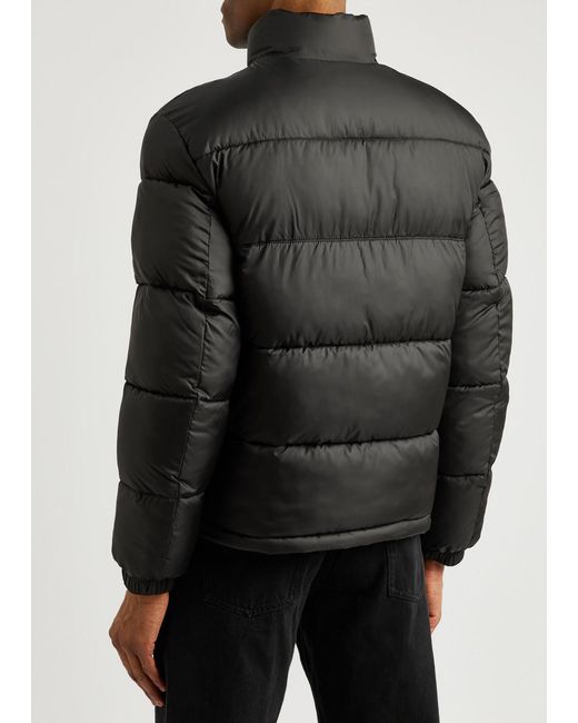 HUGO Black Quilted Shell Jacket for men