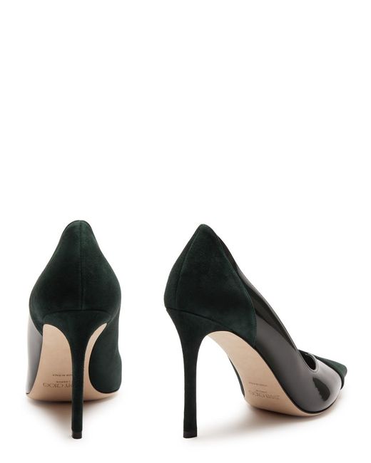 Jimmy Choo Black Cass 95 Suede Pumps