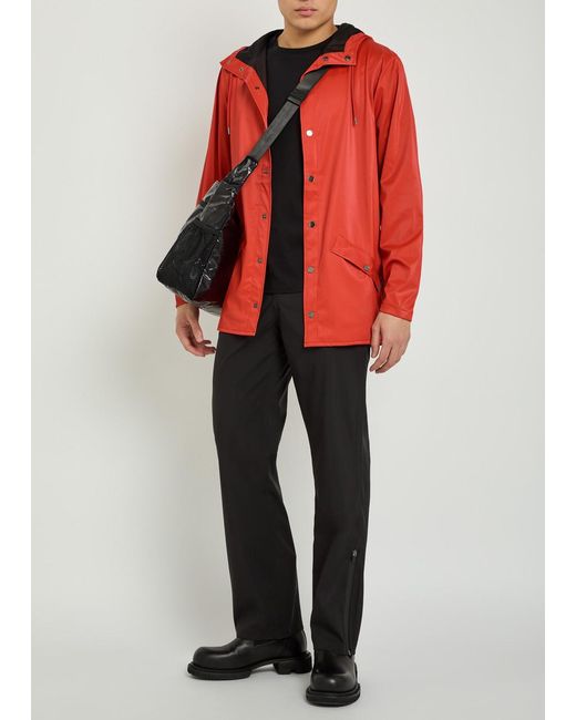 Rains Red Waterproof Jacket for men