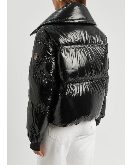 Moncler Black Cluses Quilted Shell Jacket