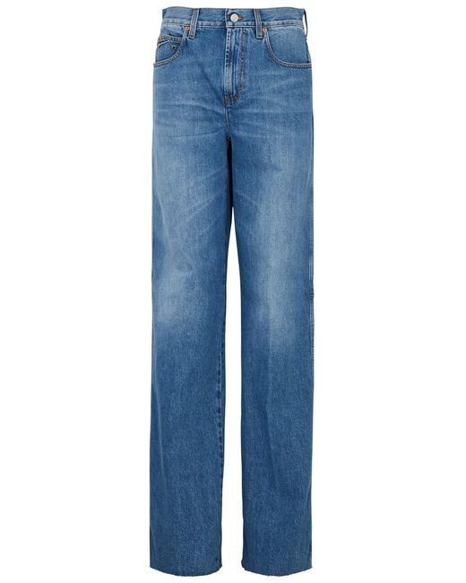 Gucci Blue Straight-leg Jeans