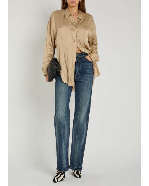 Khaite Natural Goya Creased Woven Shirt
