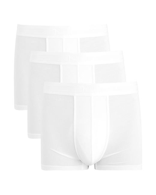 CHE White Logo-Jacquard Stretch-Jersey Trunks for men