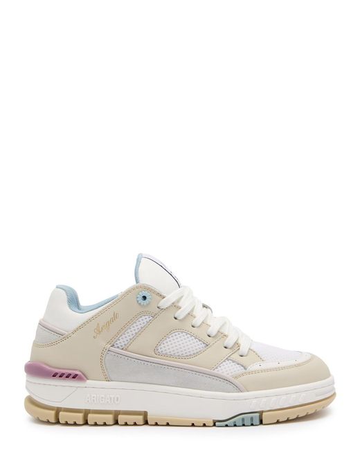 Axel Arigato White Area Lo Panelled Leather Sneakers