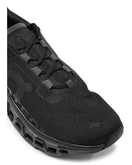On Shoes Black Cloudmonster Mesh Sneakers for men