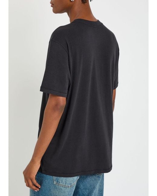 Skims Black Short Sleeve Modal-Blend T-Shirt