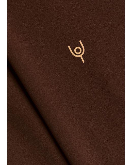 Now You Live Brown Willoughby Stretch-Jersey Leggings