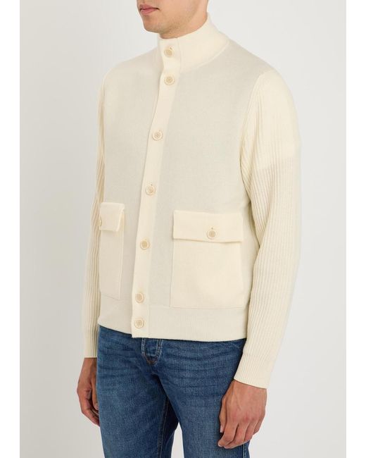 Lardini Natural Knit Wool-Blend Jacket for men