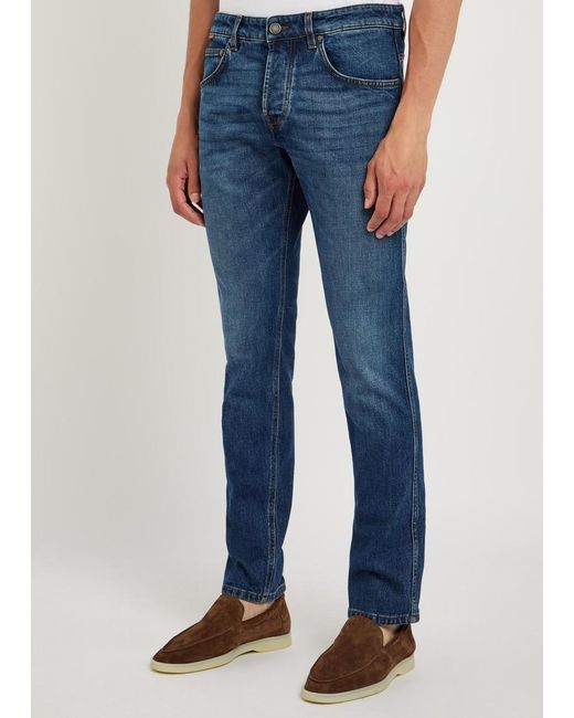 Lardini Blue Slim-Leg Jeans for men