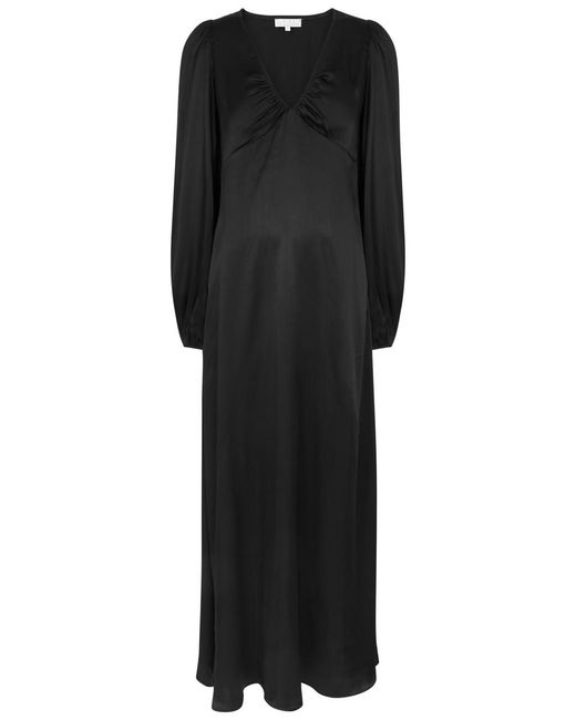 byTiMo Black Satin Maxi Dress