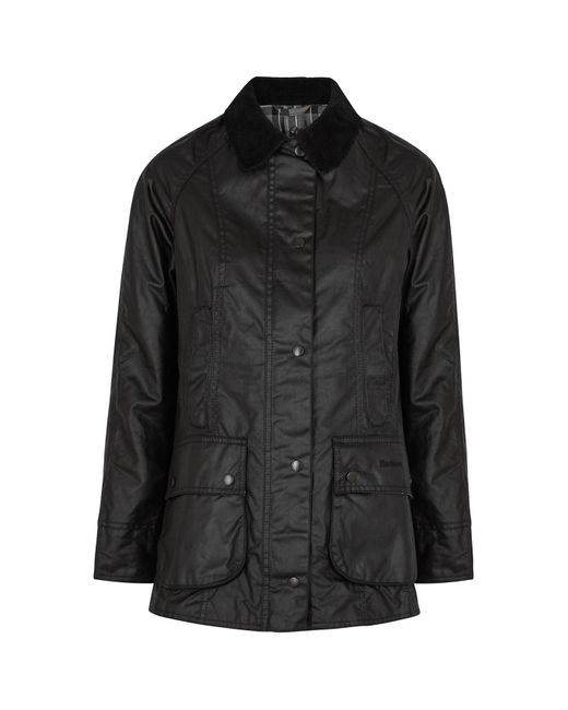 Barbour Black Beadnell Waxed Cotton Jacket