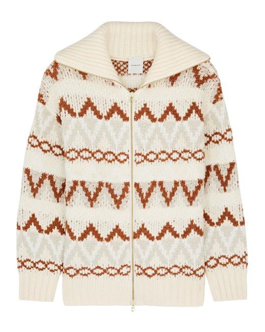Varley Natural Brooke Fair-isle Knitted Jacket