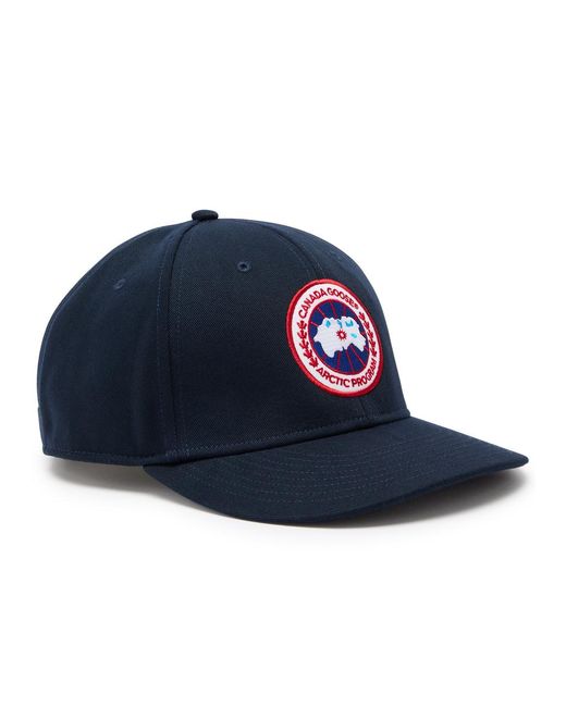 Canada Goose Blue Arctic Logo-Appliqué Twill Cap for men