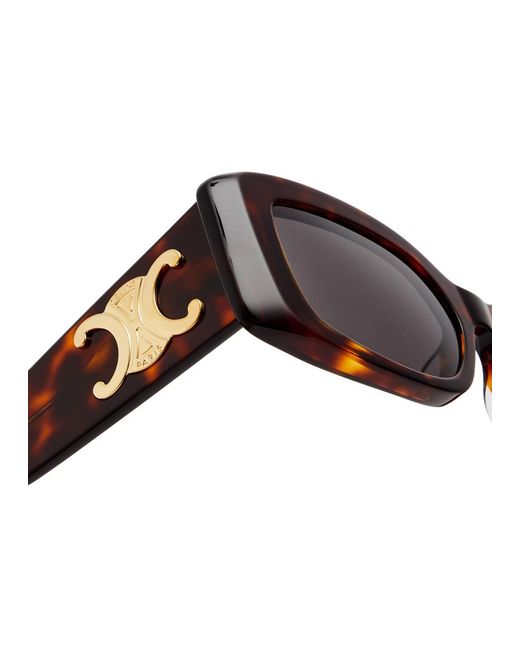 Céline Brown Rectangle-frame Sunglasses